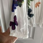 Desigual  Womens Small White Butterflu Tunic Button Top Nature Photo 4