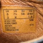 Clarks  Artisan Black‎ Leather Slingback Peep Toe Block Heel Sandals Size 7 1/2 Photo 6