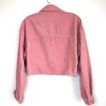 Cotton Candy LA Pink Corduroy Cropped Jacket Cotton Candy Size Small Photo 2
