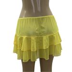 Under the Sun Size XL Mesh Yellow Ruffle Skirt. New Without Tags. Photo 3
