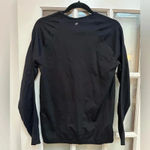 Fabletics  | Sync Long Sleeve Black Perforated Stretchy Athletic Top Size XL NWT Photo 1