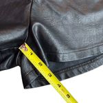 Princess Polly  Size 6 High Rise Sienna Shorts Black Faux Leather Baddie Motocore Photo 6