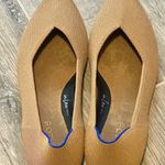Rothy’s Pointy Toe Flats Burnt Orange Slip On Ballet Shoes business casual Tan Size 8 Photo 1