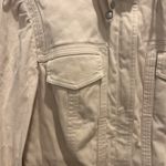 EXPRESS ‎ Beige Cotton Jacket Womens Size 10 Full Zip Moto Biker Photo 1