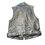 by Anthropologie Black Faux Leather Moto Vest Sleeveless Jacket‎ Small NWT Photo 5