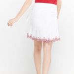 Rebecca Minkoff Alice Perforated Pattern A-Line Layered Skirt Photo 4