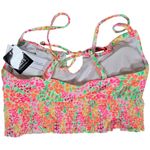 Salt + Cove Juniors Sun Floral Garden Smocked Cami Bikini Swim Top in Neon M NWT Orange Size undefined Photo 1