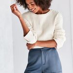 Silence + Noise  Blue Gray Breanne Satin Short Photo 0