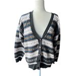 Susan Bristol Vintage Colorful, Patterned Knit Cardigan Photo 4