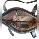 Brighton Fantasy Feline Black Shoulder Bag Tapestry Needlepoint Cats Photo 6