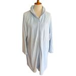 Soft Baby Blue Long Zippered Robe Size XL Blue Photo 5