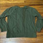 a.n.a Olive Green Lace-Up Front Sweatshirt, Large Photo 3