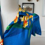 Vintage 70s 80s That’s It Tropical Floral Hawiian Shirt XS S Blue Photo 2