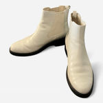 Everlane  Modern Utility Cream Leather Chelsea Ankle Boots Sz 8.5 Photo 0