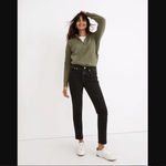 Madewell Tomboy Straight Jeans in Lunar Wash Faded Black 24" Photo 1