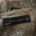 ZARA Metallic Bomber Jacket Zip closure side pockets Size S good condition Photo 9
