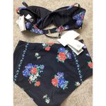 Tory Burch New.  black tea rose bikini set. L-bottom/M-top Normally $298 Photo 10