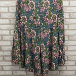 Tiare Hawaii Blue & Pink Floral Flare Sleeve Romper One Size Photo 5