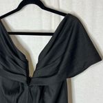 Sugar Lips  Black Off the Shoulder Back Zip‎ Closure NWT V Neck Cap Sleeve Medium Photo 4