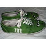 The Bradford Exchange  Green M&M Sneakers Womens Size 7.5 Shoes Low Top Canvas Photo 4