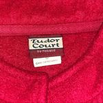 Tudor Court By Haband Embroidered Red Fleece Size M Photo 3