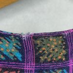 Vintage 90s Jumpsuit Women Cropped Paisley Funky Pattern Rayon Romper Bold Vest Purple Size L Photo 14