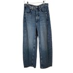 We The Free  Truro Baggy Puddle Jeans Water Stoned Blue Button Fly Boho Womens 29 Photo 1