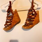 Steve Madden Brown Strappy Wedge Sandals Photo 1