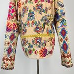 Johnny Was NWOT  Floral Hoodie Sweatshirt Boho Long Sleeves Multicolor Sz S Photo 8