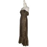 Forever 21 Strapless Tube Leopard Animal Leopard Maxi Summer Small Chic Casual Cute Dress Photo 2