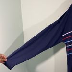 P.J. Salvage Women's Navy Striped Pullover Sleep Top Size M Photo 5