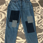 Hollister  cropped jeans. Excellent condition. Size 29. Patchwork. Photo 0