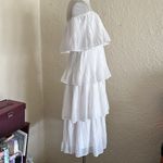 Lulu’s Gala Ready Off the Shoulder Midi Dress XS White Homecoming HoCo Bridal Photo 10