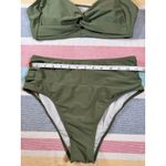 Zaful  Olive Green Crisscross Bikini - Size 6 - NWT Photo 8