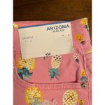 Arizona Jeans Arizona size 17 women pink jean shorts pineapple cutoff Photo 1
