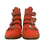 Givenchy  red suede moto combat boots Photo 8