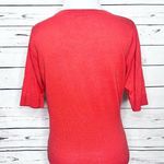 Merona  Red Button Front 3/4 Sleeve Lightweight Cardigan Sweater Top Size Small Photo 4