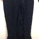 Alexis  Nadege Blue Crochet Lace Midi Dress Small Cocktail Mermaid Wedding Photo 6