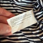 Theory Striped Jersey Polo Midi-Dress Large Navy Photo 6