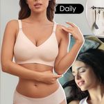 As Fairy Seamless Nursing Bra Breastfeeding Wireless Sleep Maternity Bralette L Size L Photo 5