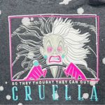 Disney  villains cruella de Vil white tie dye style graphic hoodie long sleeve sw Photo 2
