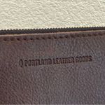 PLG Portland Leather Goods Almost Perfect Brown Leather Accordion Zip Wallet Photo 10