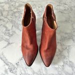 Matisse Victory Brick Leather Pointed Toe Booties Red Size 8.5 Photo 3