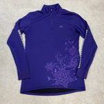 Helly Hansen  Snowflake Graphic 1/4 Zip Pullover LIFA Base Layer Top Size M Photo 1