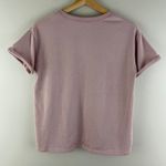 Bebe Y2K Light Baby Pink Rhinestone Embellished Logo Graphic Short Sleeve Tee Photo 9