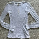 Madewell Variegated Ribbed Crewneck Long-Sleeve Tee Shirt Top Photo 2