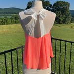 Altar'd State Romantic Coral Flowy TopTie Back Photo 10