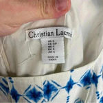 Christian LaCroix  White And‎ Blue Geometric Printed Maxi Dress Photo 6