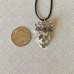 Handmade rock punk goth style skull necklace☠️ Photo 5