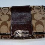 Coach  Wallet Soho Signature Canvas Tan with Lavender interior Photo 0